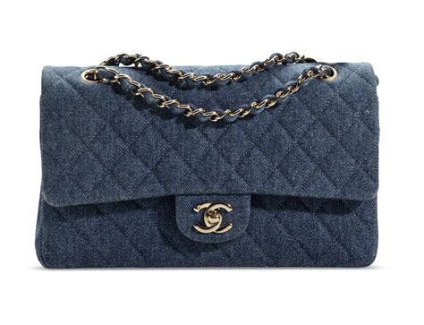 chanel denim classic medium flap bag